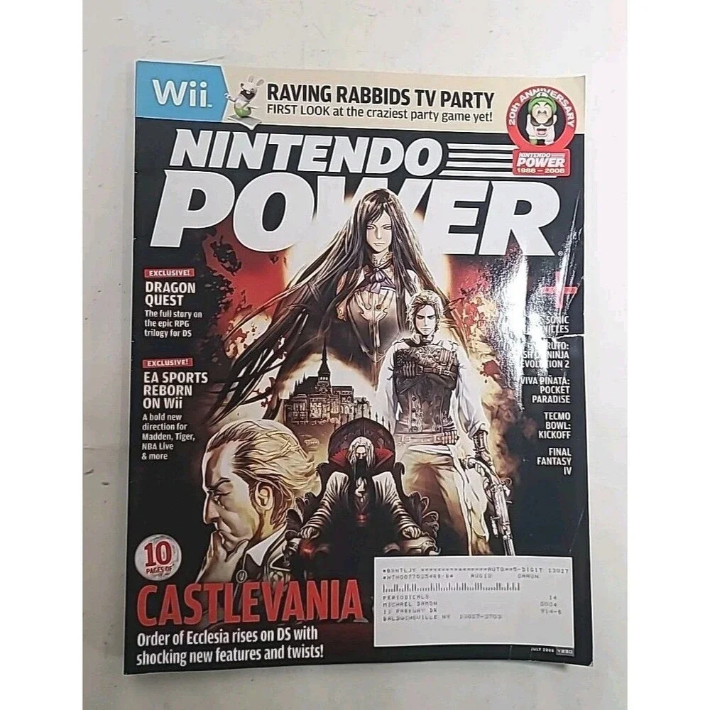 Nintendo Power Magazine: Castlevania July 2008 - without Poster / CB